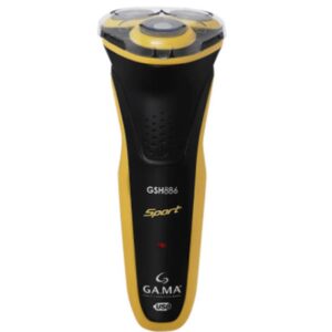 Aparador De Pelos Gama Italy 3 Lâminas Gsh886 Sport Usb Preto E Amarelo
