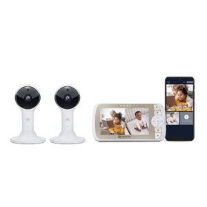 Babá Eletrônica Motorola Vm65-2 Tela Lcd Full Hd 5" 2 Câmeras Wifi