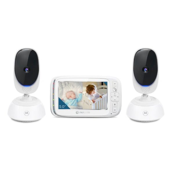 Babá Eletrônica Motorola Vm75-2 Tela 5" 2 Câmeras Panorâmicas