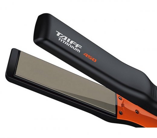 Chapinha Titanium Taiff 450 Colors Cerâmica 230ºc Bivolt Preto E Laranja