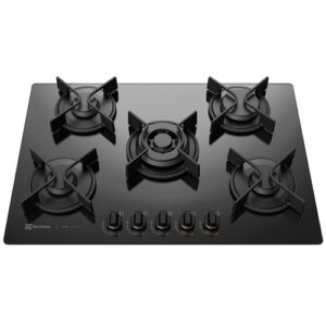 Cooktop 5 bocas Electrolux a Gás Preto Pro Series (GV75P) - Bivolt