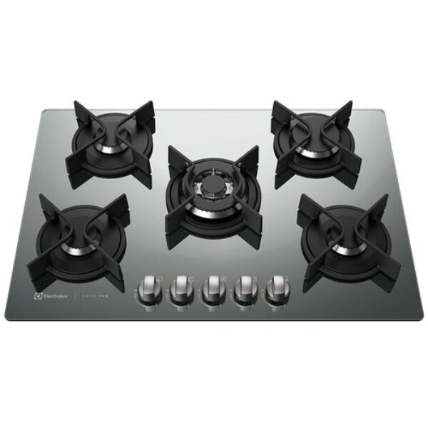 Cooktop a Gás 5 Bocas Prata Home Pro Electrolux (GC75U) - Bivolt