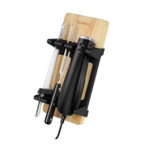 Faca Elétrica Com Garfo E Tábua De Corte Cuisinart Cek-41 110v Preto