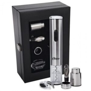 Kit Abridor Elétrico De Vinho Oster Fpstbw8055-011 Inox