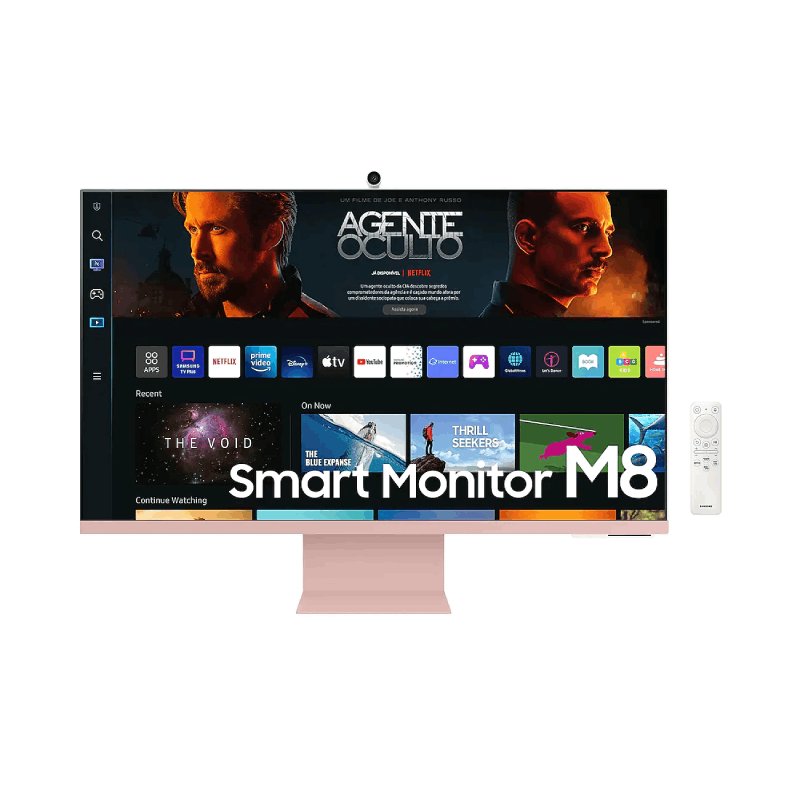 Monitor Smart Samsung M8 32″ 4k Ls32bm80pulxzd 60hz 4ms Rosa Claro