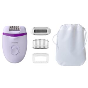 Aparador De Pelos Philips Satinelle Essential Bre275/00 Com 4 Acessórios Bivolt Branco/roxo