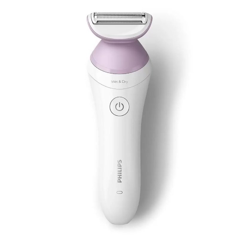 Aparador De Pelos Phillips Satinshave Série 6000 Brl136/00 Com 4 Acessórios Bivolt Lilás/branco
