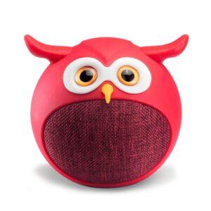Caixa De Som Portátil Tectoy Tt-m916v Sound Toon Bluetooth Coruja Juju Vermelha