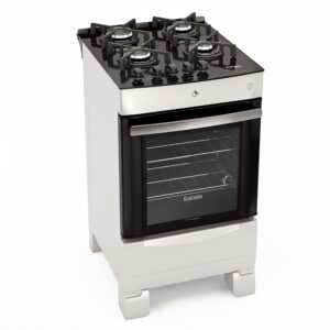 Fogão 4 Bocas a Gás Itatiaia Vitrum Acendimento Automático Branco Bivolt