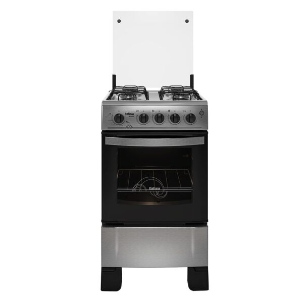 Fogão de Piso 4 Bocas à Gás Itatiaia Waves com Acendimento Automático Inox Bivolt