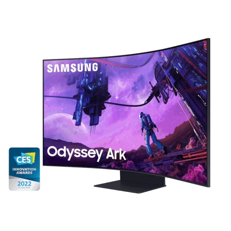 Monitor Gamer Samsung Odyssey Ark Curvo 55 4k Uhd Led, 165hz, 1ms, Hdmi E Displayport, Freesync Premium, Ajuste De Altura – Ls55bg970nlxzd