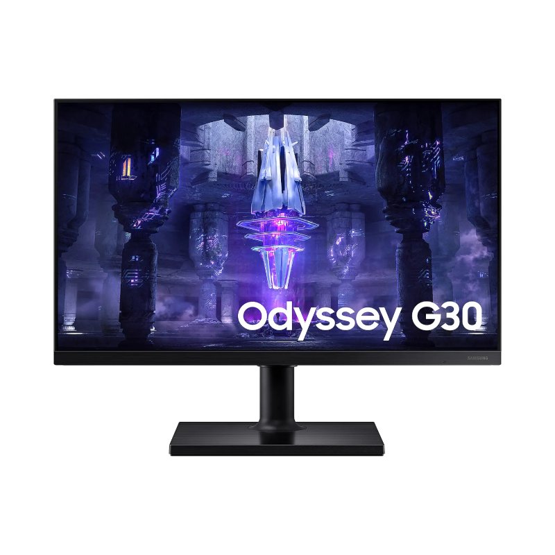 Monitor Gamer Samsung Odyssey G30, 24” Full Hd, 144hz, 1ms, Freesync Premium, Hdmi/displayport, Ajuste De Altura, Preto Ls24bg300elmzd