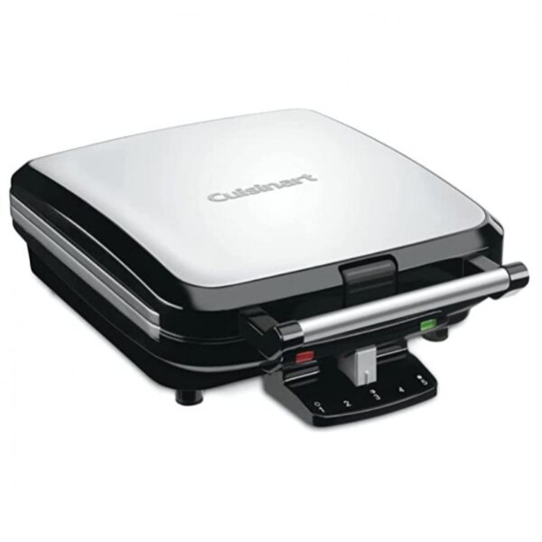 Máquina De Waffle Cuisinart 4 Slice Belgian - Quadrado Waf-150 1800w 110v Inox