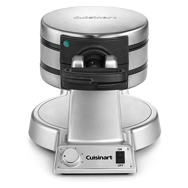 Máquina De Waffle Duplo Cuisinart Belgian Waf-f20p1 1400w 110v Inox