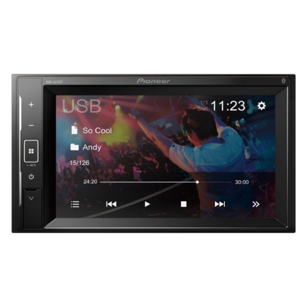 Multimidia Receiver Pioneer 6.2" Dmh-a248bt Wvga Bluetooth Usb Câmera De Ré 23w