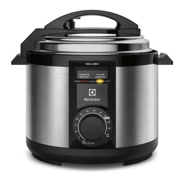 Panela De Pressão Elétrica Electrolux Efficient Pce20 5l 900w 127v Inox E Preto
