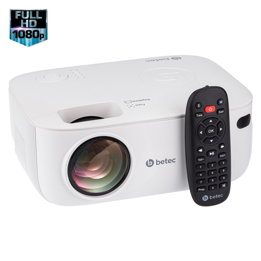 PROJETOR LED – 3200 LUMENS – FULL HD – BETEC BT950 – BLUETOOTH