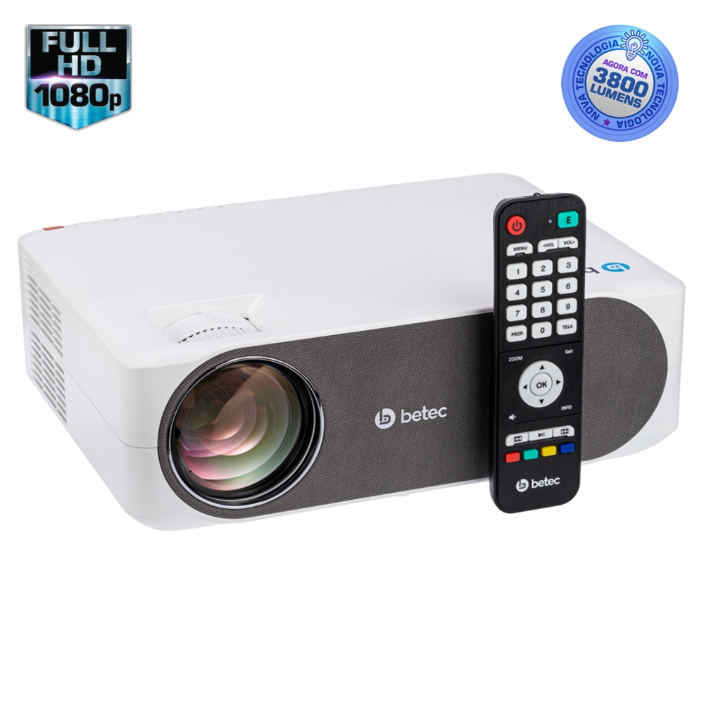 PROJETOR LED – 3800 LUMENS – FULL HD – BETEC BT960