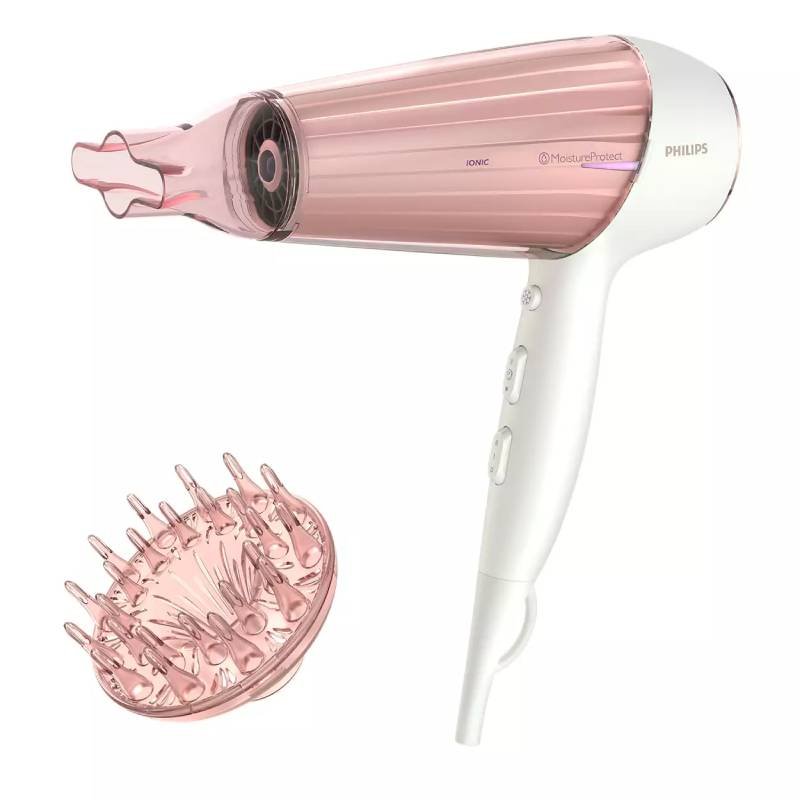 Secador De Cabelos Philips Prestige Com Tecnologia Moisture Protect Hp8281/81 1900w 127v Rosa
