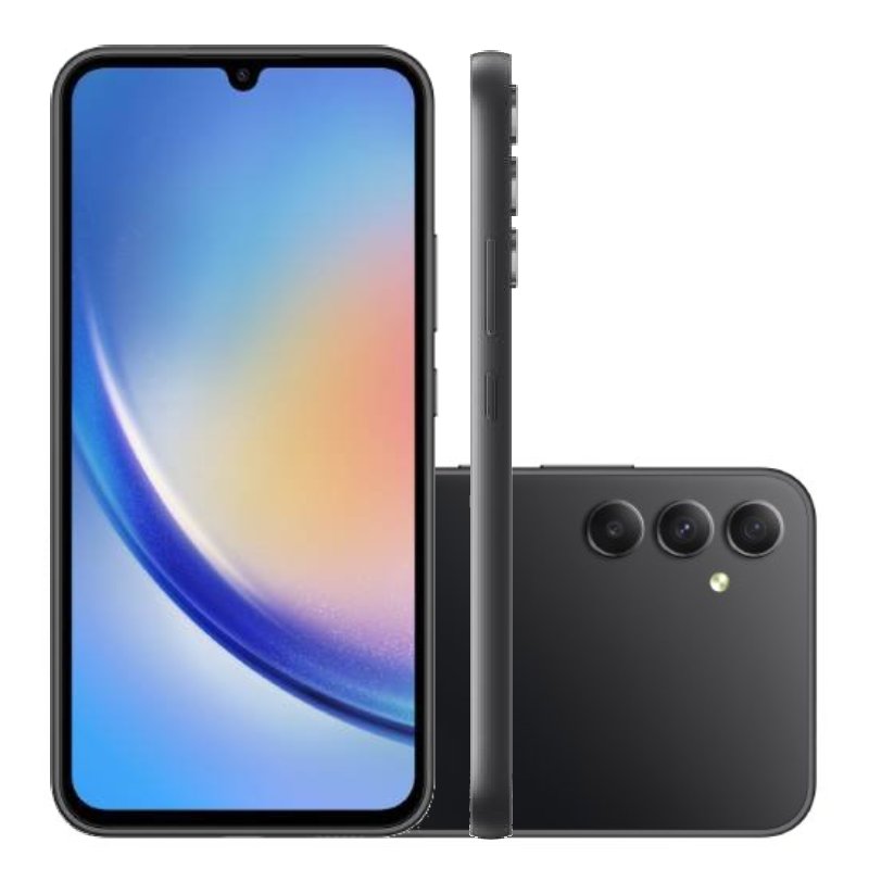 Smartphone Samsung Galaxy A34 5g 128gb Tela 6.6” Preto Dual Chip 6gb Ram Câmera Tripla De Até 48mp Selfie 13mp