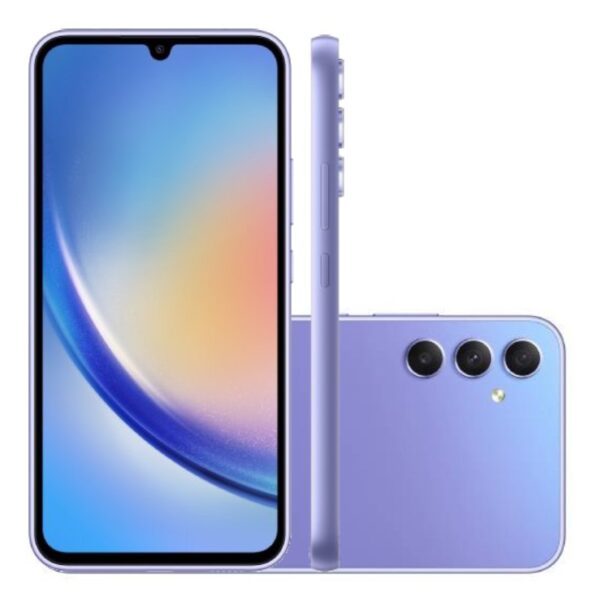 Smartphone Samsung Galaxy A34 5g 128gb Tela 6.6'' Violeta Dual Chip 6gb Ram Câmera Tripla De Até 48mp Selfie 13mp