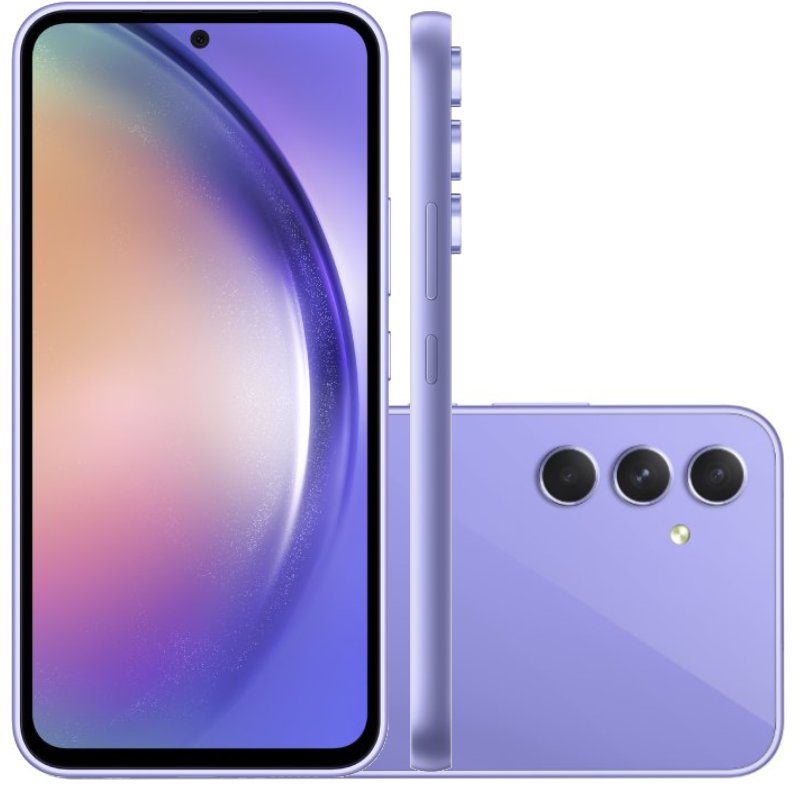 Smartphone Samsung Galaxy A54 5g 128gb Tela 6.4” Dual Chip 8gb Ram Violeta Câmera Tripla De Até 50mp Selfie 32mp