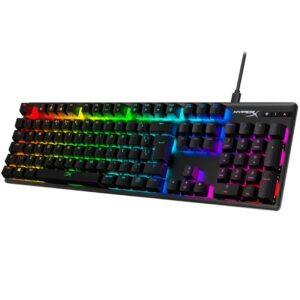 Teclado Mecanico Gamer Hyperx Alloy Origins Rgb Switch Hx Red 4p4f6a2#ac4 - Preto
