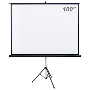 TELA DE PROJEÇÃO COM TRIPÉ RETRÁTIL - 100 POLEGADAS - BETEC BT4560
