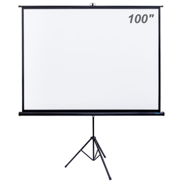 TELA DE PROJEÇÃO COM TRIPÉ RETRÁTIL - 100 POLEGADAS - BETEC BT4560